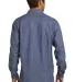Port Authority S652    Patch Pockets Denim Shirt Lt Indigo back view