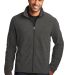 Port Authority F235    Heather Microfleece Full-Zi in Black char hea front view