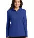 Port Authority L500LS    Ladies Long Sleeve Silk T Royal front view