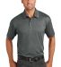 Port Authority K576    Trace Heather Polo in Charcoal hthr front view