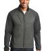 Port Authority J787    Hybrid Soft Shell Jacket in Smoke gy/gy st front view