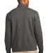 Port Authority K807    Interlock 1/4-Zip in Char he/mh gry back view