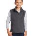 Port Authority Y219    Youth Value Fleece Vest in Iron grey front view