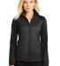 Port Authority L787    Ladies Hybrid Soft Shell Ja in Deep black front view