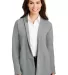 Port Authority L807    Ladies Interlock Cardigan Med He Gy/Char front view