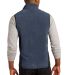 Port Authority F228    R-Tek   Pro Fleece Full-Zip in Navy hthr/blk back view