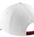 Port Authority C830A    Sandwich Bill Cap with Str in White/cl ny/rd back view