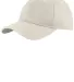 Port & Company C919 Unstructured Sandwich Bill Cap Oyster/White front view
