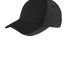 Port Authority C923    Two-Color Mesh Back Cap in Black/white front view