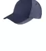 Port Authority C923    Two-Color Mesh Back Cap Navy/White front view