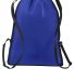 Port Authority BG616    Zip-It Cinch Pack in True royal/blk back view