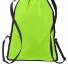 Port Authority BG616    Zip-It Cinch Pack Lime Shock/Blk back view