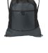 Port Authority BG611    Pocket Cinch Pack in Black/dp smoke front view