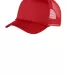 Port Authority C932    5-Panel Snapback Cap Red front view