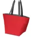 Port Authority BG409    Carry All Zip Tote True Red/Magnt front view