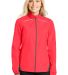 Port Authority L345    Ladies Zephyr Reflective Hi in Hot cor/gry st front view