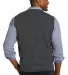 Port Authority SW286    Sweater Vest Charcoal Hthr back view