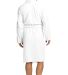 Port Authority R103    Checkered Terry Shawl Colla in White back view