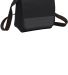 Port Authority BG753    Lunch Cooler Messenger in Black/dk char front view