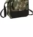 Port Authority BG753    Lunch Cooler Messenger Miltry Camo/Bk front view