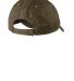 Port Authority C924    Pigment Print Distressed Ca in Brown back view