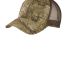 Port Authority C930    Structured Camouflage Mesh  in Rt extra/brown front view
