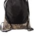 Port Authority BG617C    Outdoor Cinch Pack RT Extra/Black back view