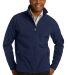 Port Authority TLJ317    Tall Core Soft Shell Jack in Dress blue nvy front view