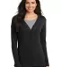 Port Authority L515    Ladies Modern Stretch Cotto Black front view