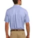 Port Authority S656    Short Sleeve Crosshatch Eas Chambray Blue back view