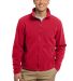 Port Authority TLF217    Tall Value Fleece Jacket in True red front view