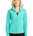 Port Authority L235    Ladies Heather Microfleece  in Aqua green hea front view