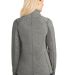 Port Authority L235    Ladies Heather Microfleece  in Pearl grey hea back view