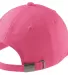 Port Authority LPWU    Ladies Garment Washed Cap Bright Pink back view