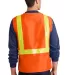 Port Authority SV01    Enhanced Visibility Vest Safety Orange back view