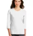 Port Authority L517    Ladies Modern Stretch Cotto White front view