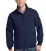 Port Authority J337    Soft Shell Bomber Jacket Dress Blue Nvy front view