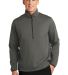 Port Authority J716    Active 1/2-Zip Soft Shell J in Grey steel front view