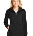 Port Authority L719    Ladies Active Hooded Soft S in Deep black front view
