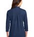Port Authority L578    Ladies 3/4-Sleeve Meridian  in Estate blue back view