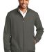 Port Authority J344    Zephyr Full-Zip Jacket in Grey steel front view