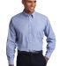 Port Authority TLS640    Tall Crosshatch Easy Care in Chambray blue front view