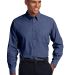 Port Authority TLS640    Tall Crosshatch Easy Care in Deep blue front view