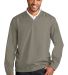 Port Authority J342    Zephyr V-Neck Pullover in Stratus grey front view