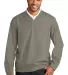 Port Authority J342    Zephyr V-Neck Pullover Stratus Grey front view