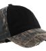 Port Authority C807    Camo Cap with Contrast Fron in Mo nw brk/blk front view