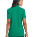 Port Authority L800    Ladies EZCotton Pique Polo in Emerald green back view