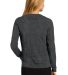 Port Authority LSW287    Ladies Cardigan Sweater in Charcoal hthr back view