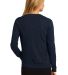 Port Authority LSW287    Ladies Cardigan Sweater in Navy back view