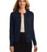Port Authority LSW287    Ladies Cardigan Sweater in Navy front view
